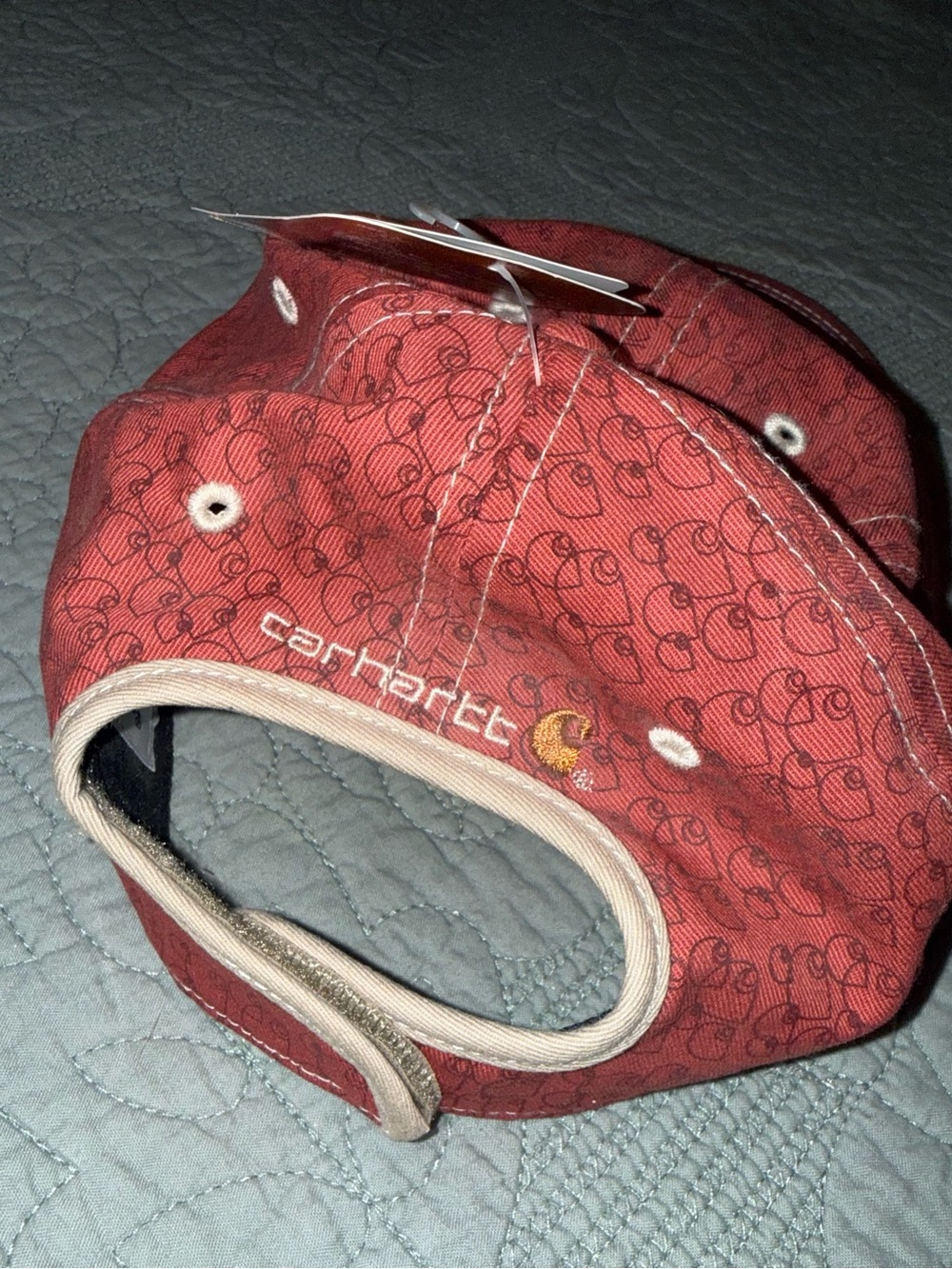 Carhartt for Women Coral Allover Logo Cap NWT - Picture 3 of 3